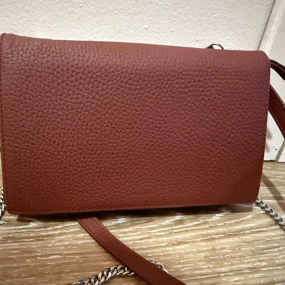 NWOT All Saints Women's Burgundy Crossbody Bag - Picture 14 of 15